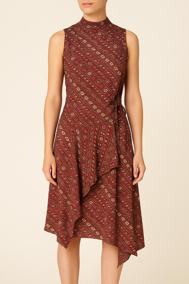 Robe Imprimée Bordeaux - Taille XS/34 de la marque Isabel Marant | PARAD61108 - Vendu par Paradigme - Image 1