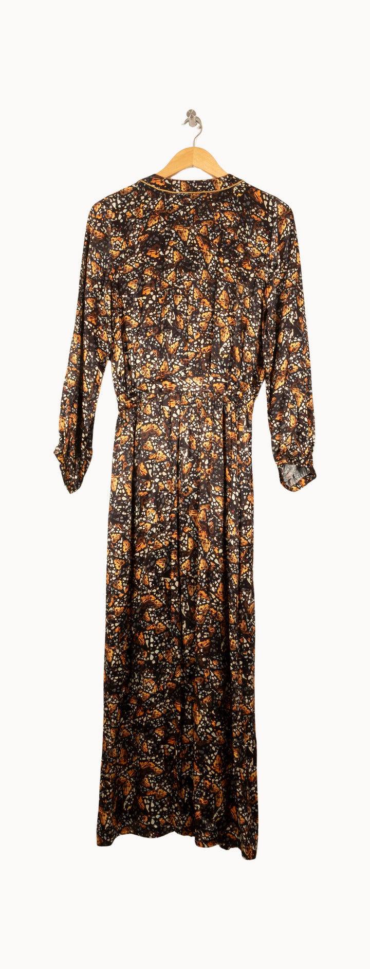 Robe Longue Marron et Orange - Taille S/36 de la marque Heimstone | PARAD61109 - Vendu par Paradigme - Image 4