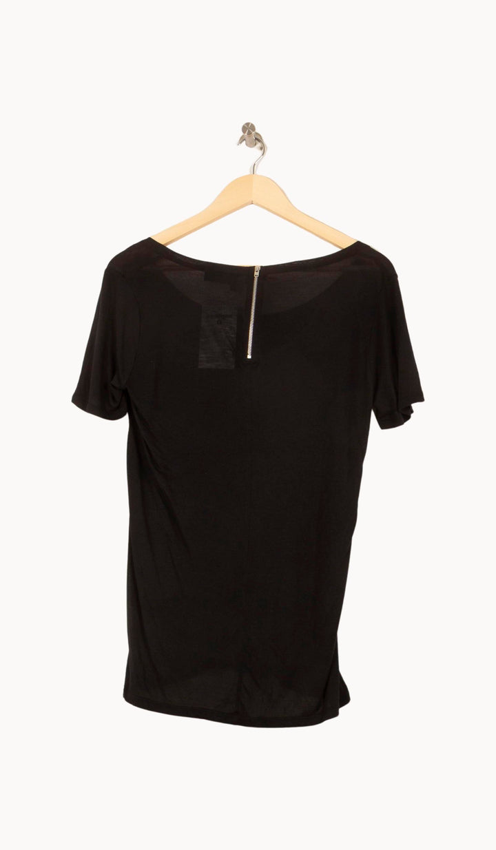 Tee-shirt Noir - Taille XS/34 de la marque The Kooples | PARAD61112 - Vendu par Paradigme - Image 4