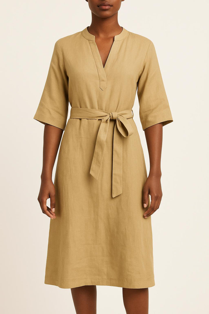 Robe Ceinturée Beige - Taille XS/34 de la marque Vanessa Bruno | PARAD61114 - Vendu par Paradigme - Image 1