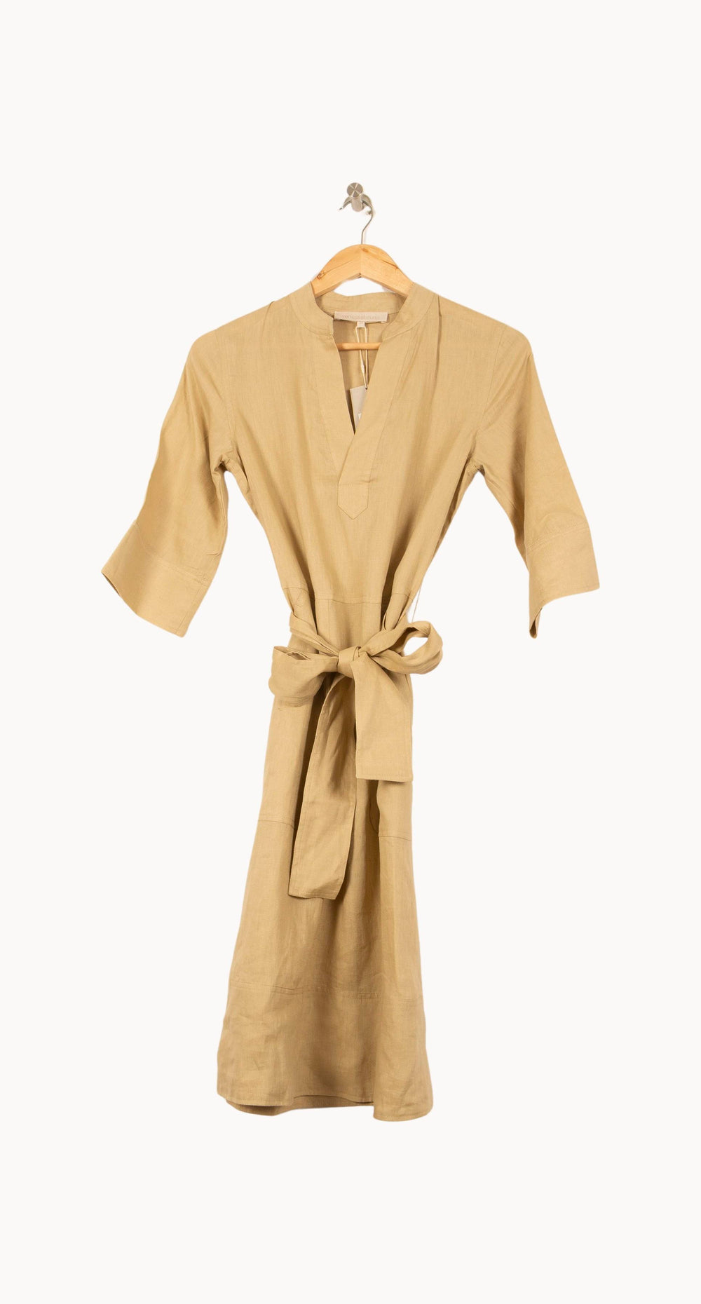 Robe Ceinturée Beige - Taille XS/34 de la marque Vanessa Bruno | PARAD61114 - Vendu par Paradigme - Image 2