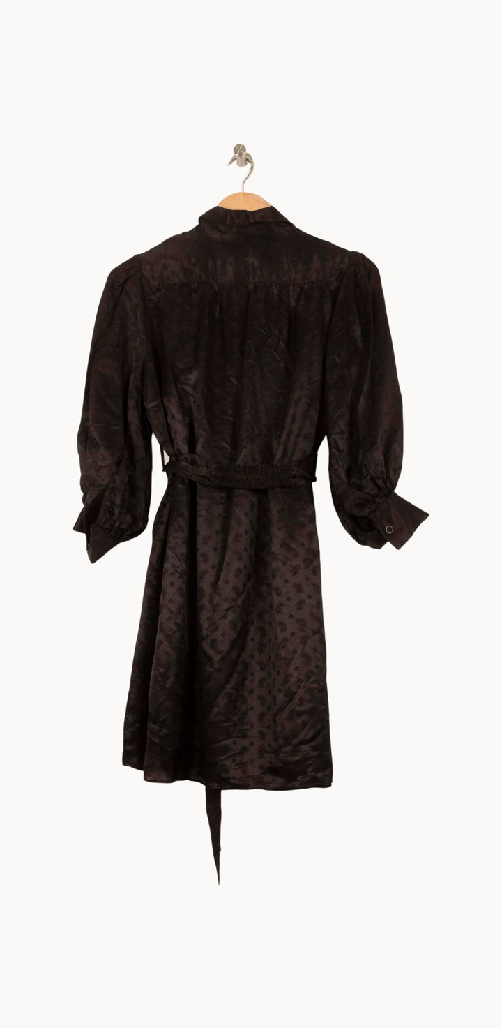 Robe Midi Noire - Taille S/36 de la marque The Kooples | PARAD61117 - Vendu par Paradigme - Image 4