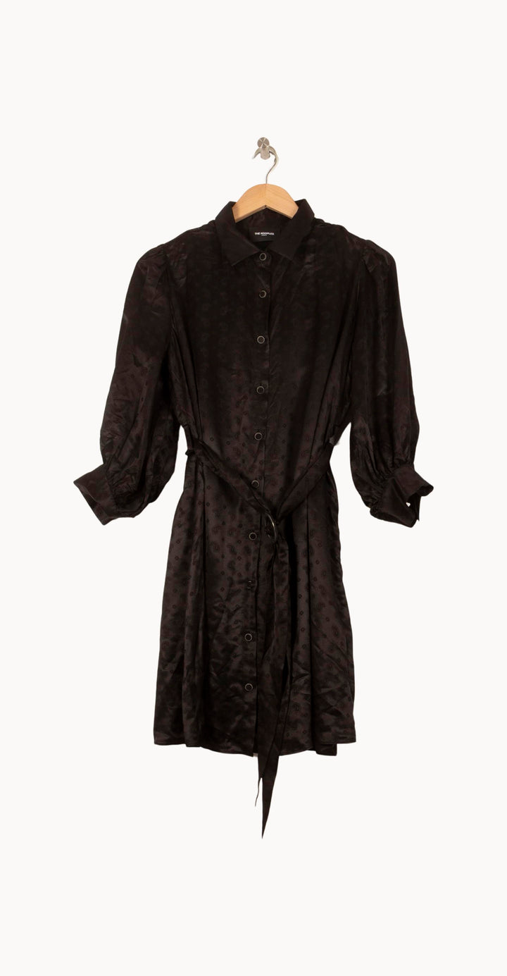 Robe Midi Noire - Taille S/36 de la marque The Kooples | PARAD61117 - Vendu par Paradigme - Image 2