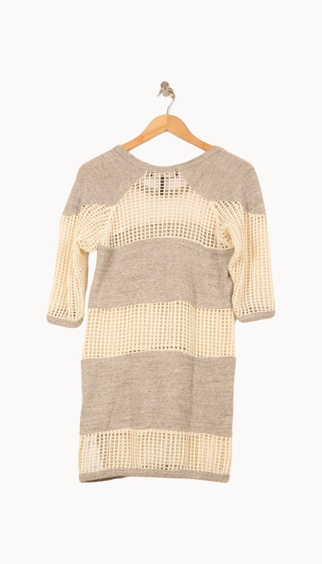 Robe Midi Grise et Écrue - Taille M/38 de la marque Isabel Marant | PARAD61118 - Vendu par Paradigme - Image 4