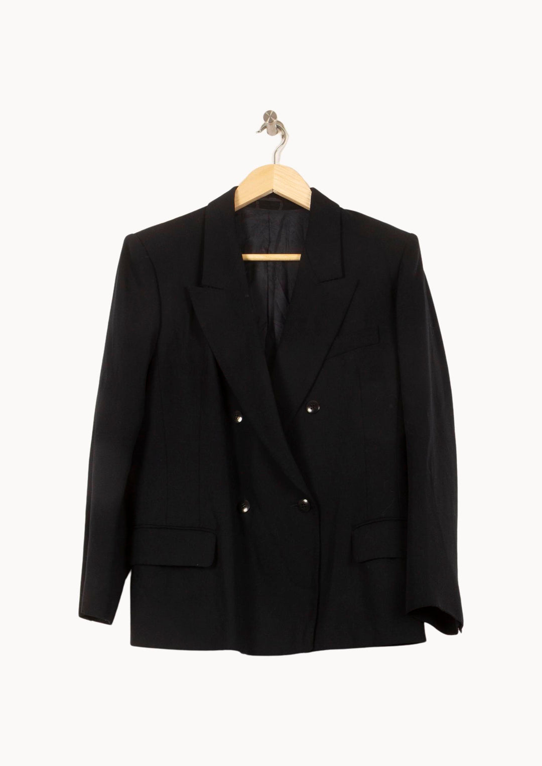 Veste Noire - Taille M/38 de la marque Max Mara | PARAD61120 - Vendu par Paradigme - Image 2