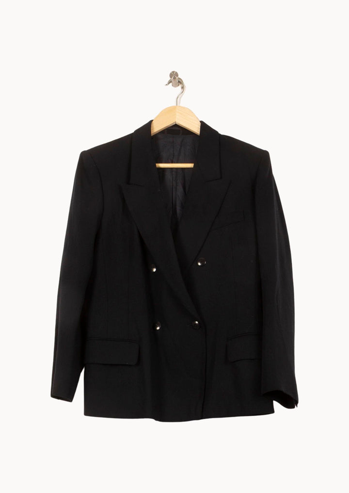 Veste Noire - Taille M/38 de la marque Max Mara | PARAD61120 - Vendu par Paradigme - Image 2