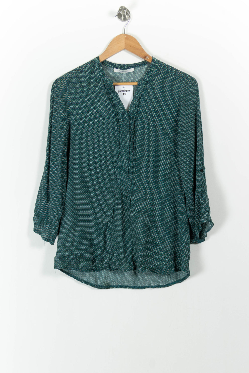 Blouse Verte - Taille S/36 de la marque Sud express | PARAD61122 - Vendu par Paradigme - Image 2