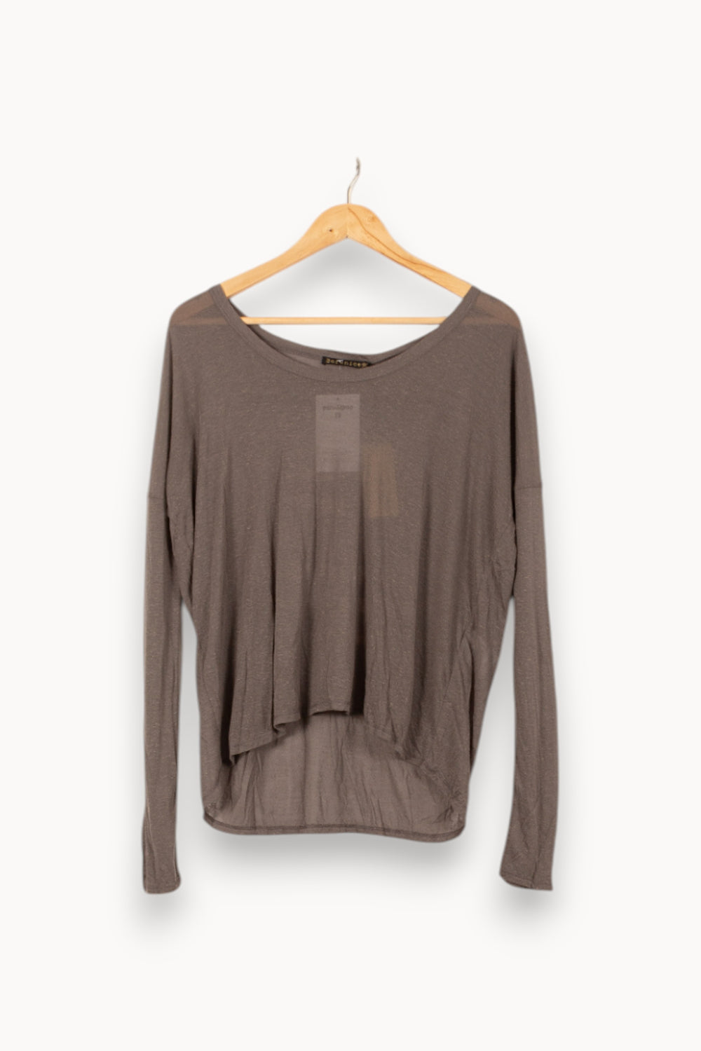 Tee-shirt Manches Longues Gris - Taille S/36 de la marque Bérénice | PARAD61124 - Vendu par Paradigme - Image 2