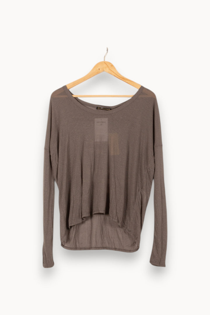 Tee-shirt Manches Longues Gris - Taille S/36 de la marque Bérénice | PARAD61124 - Vendu par Paradigme - Image 2