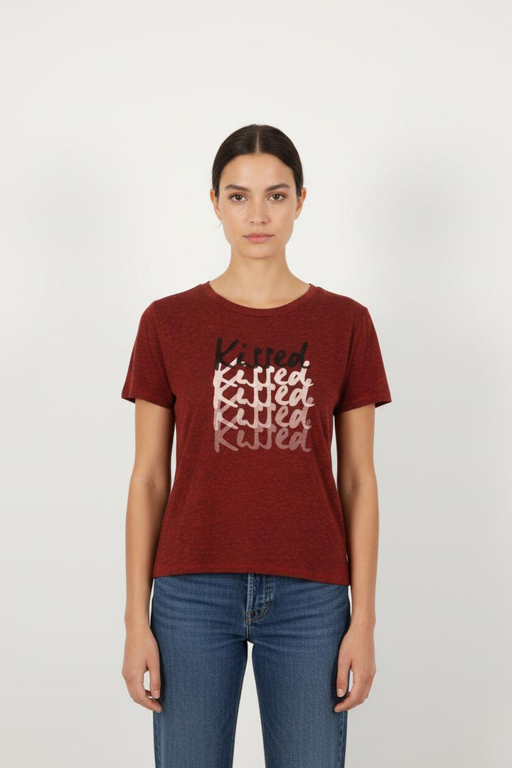 Tee-shirt Bordeaux - Taille S/36