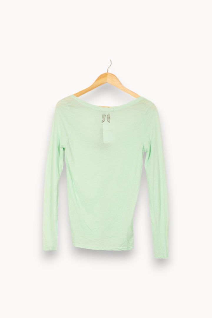 Tee-shirt Manches Longues Vert - Taille S/36 de la marque Bérénice | PARAD61135 - Vendu par Paradigme - Image 4