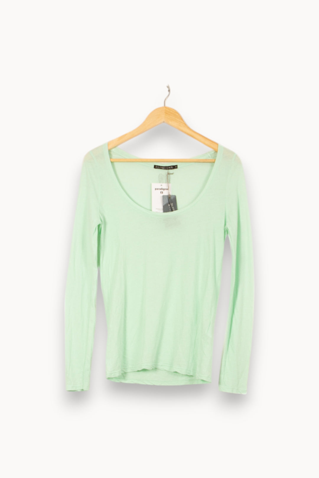 Tee-shirt Manches Longues Vert - Taille S/36 de la marque Bérénice | PARAD61135 - Vendu par Paradigme - Image 2