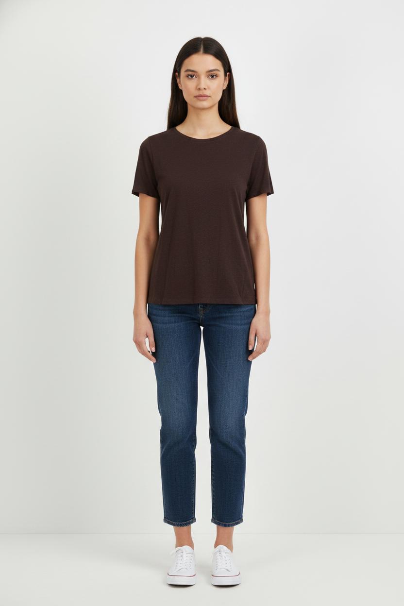 Tee-shirt Marron - Taille L/40