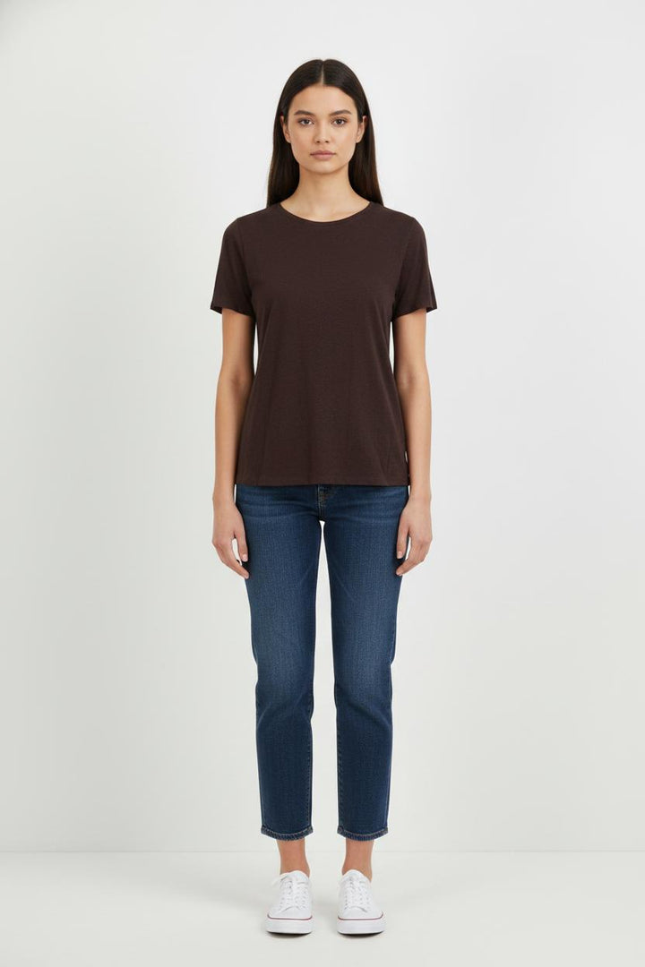 Tee-shirt Marron - Taille L/40