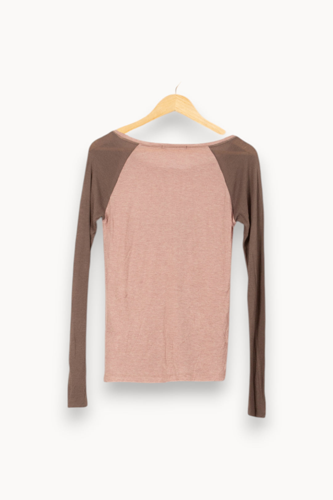 Tee-shirt Manches Longues Rose et Marron - Taille S/36 de la marque Bérénice | PARAD61138 - Vendu par Paradigme - Image 4