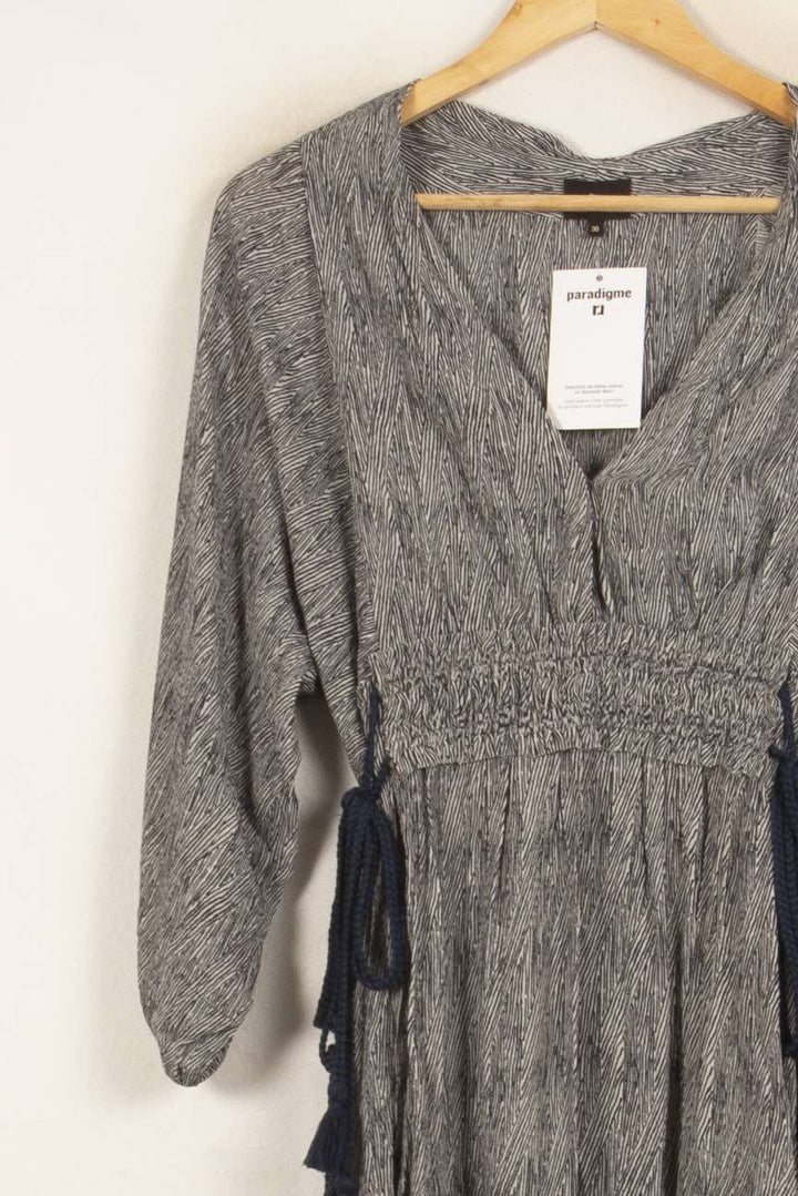 Robe Courte Grise - Taille S/36 de la marque Bérénice | PARAD61139 - Vendu par Paradigme - Image 3