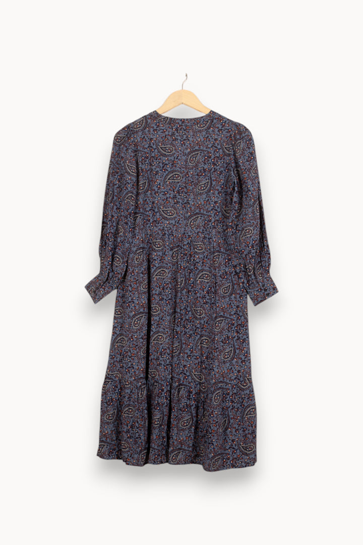 Robe Courte Bleue et Marron - Taille S/36 de la marque Bérénice | PARAD61141 - Vendu par Paradigme - Image 3