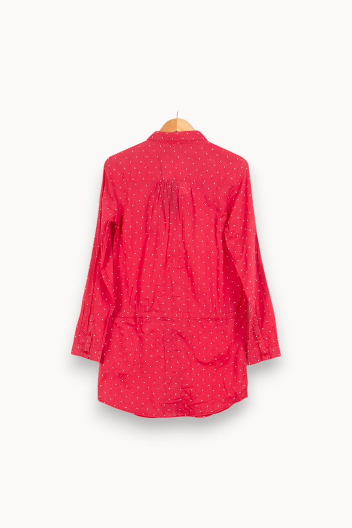 Robe Chemise Rose à Pois Blancs - Taille S/36 de la marque Bérénice | PARAD61142 - Vendu par Paradigme - Image 4