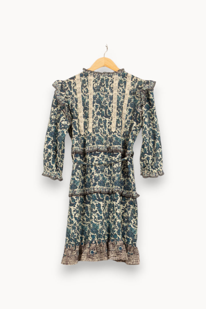 Robe Courte Bleu et Écru - Taille S/36 de la marque Bérénice | PARAD61144 - Vendu par Paradigme - Image 3