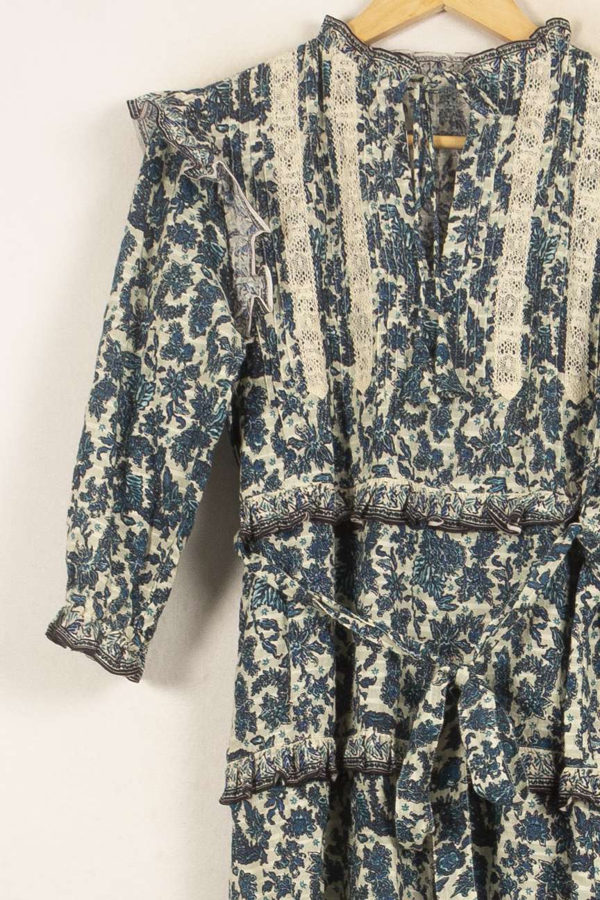 Robe Courte Bleu et Écru - Taille S/36 de la marque Bérénice | PARAD61144 - Vendu par Paradigme - Image 2