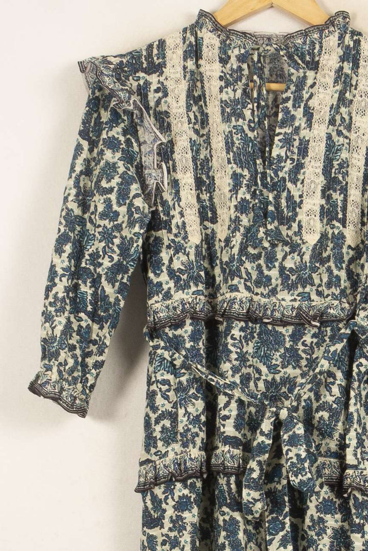 Robe Courte Bleu et Écru - Taille S/36 de la marque Bérénice | PARAD61144 - Vendu par Paradigme - Image 2