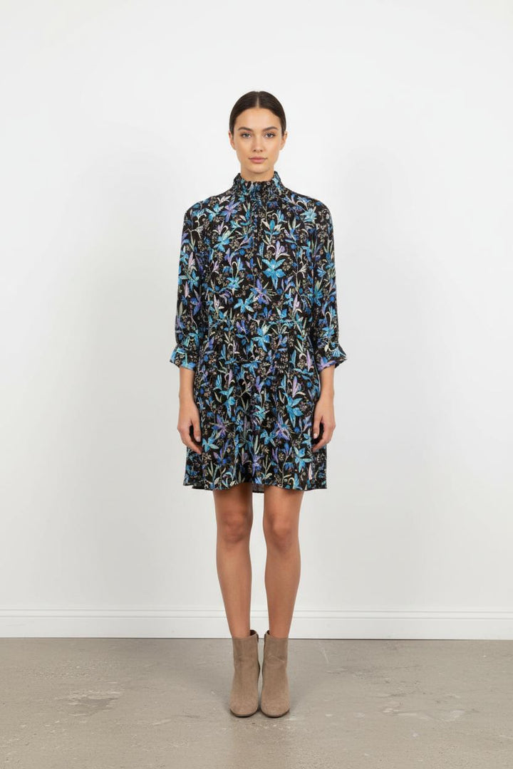 Robe Courte Noire et Bleue - Taille S/36
