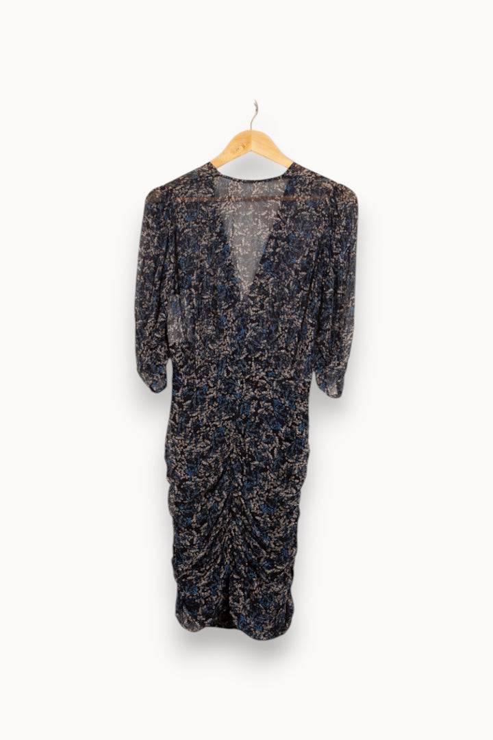 Robe Portefeuille Bleue et Noire - Taille S/36 de la marque Bérénice | PARAD61147 - Vendu par Paradigme - Image 3