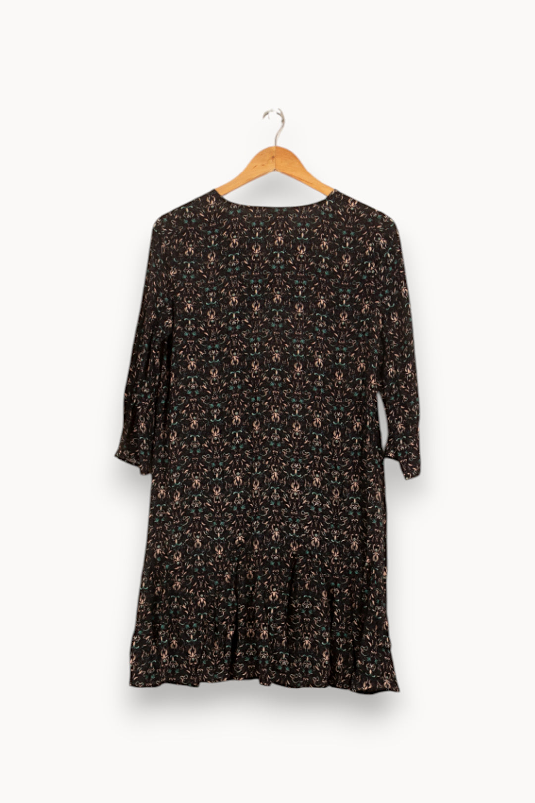 Robe Fleurie Noire - Taille S/36 de la marque Bérénice | PARAD61151 - Vendu par Paradigme - Image 4