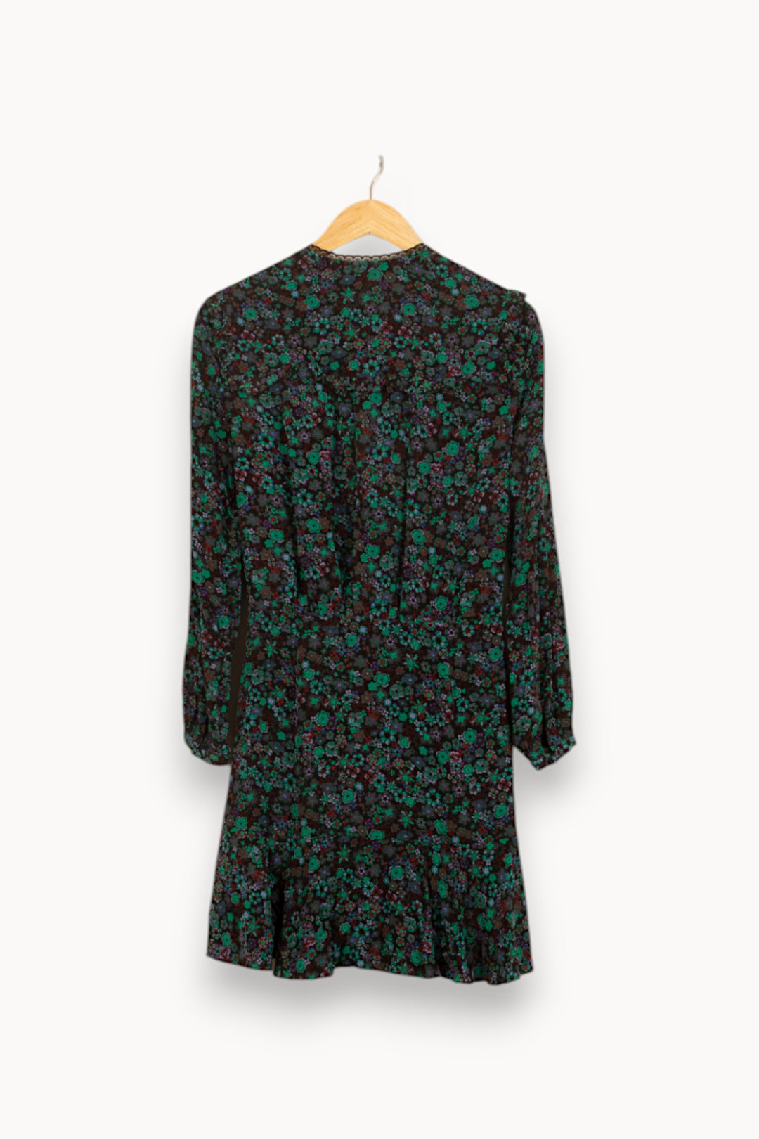 Robe Portefeuille Noire et Verte - Taille S/36 de la marque Bérénice | PARAD61154 - Vendu par Paradigme - Image 4