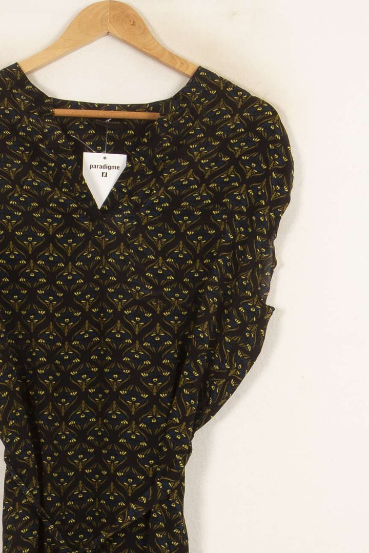 Robe Courte Noire et Jaune - Taille S/36 de la marque Bérénice | PARAD61158 - Vendu par Paradigme - Image 3