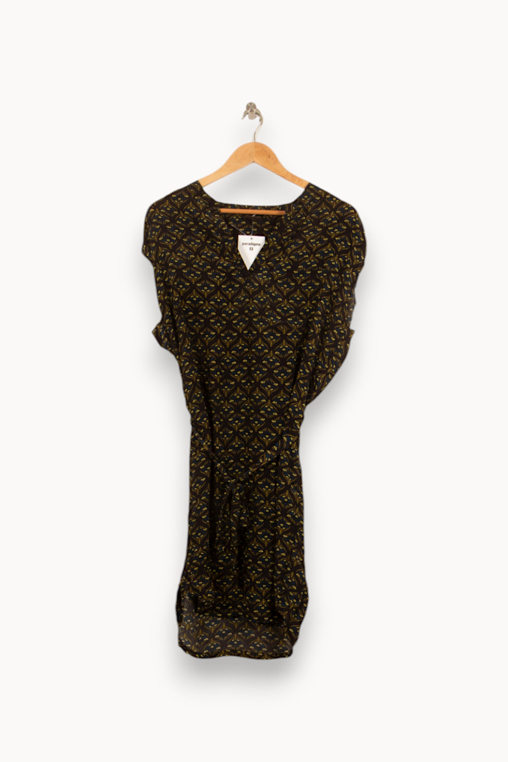 Robe Courte Noire et Jaune - Taille S/36 de la marque Bérénice | PARAD61158 - Vendu par Paradigme - Image 2