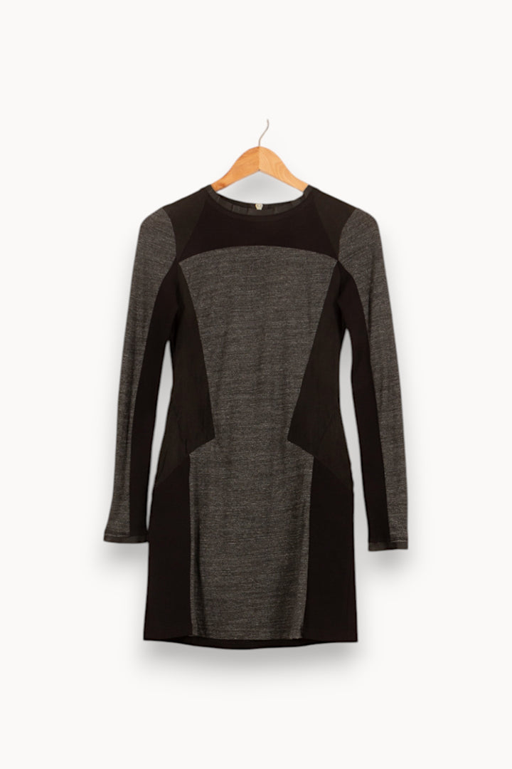 Robe Courte Grise et Noire - Taille S/36 de la marque Bérénice | PARAD61160 - Vendu par Paradigme - Image 2
