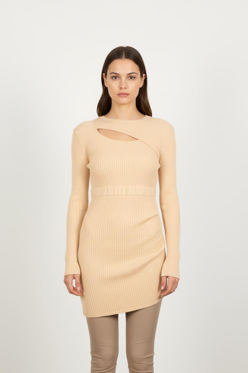 Robe Pull Beige - Taille S/36