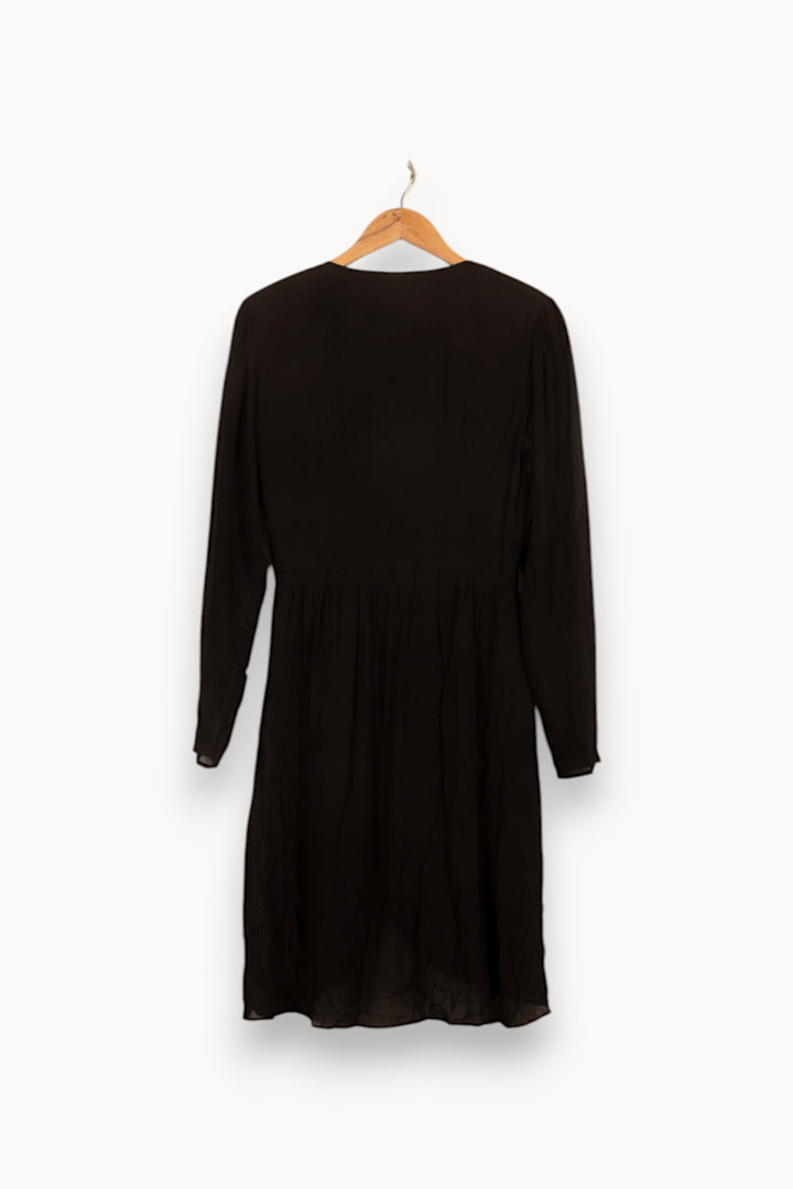 Robe Portefeuille Noire - Taille S/36 de la marque Bérénice | PARAD61170 - Vendu par Paradigme - Image 4