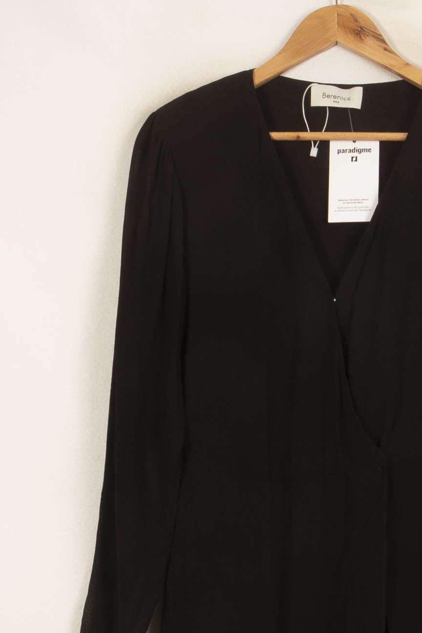 Robe Portefeuille Noire - Taille S/36 de la marque Bérénice | PARAD61170 - Vendu par Paradigme - Image 3