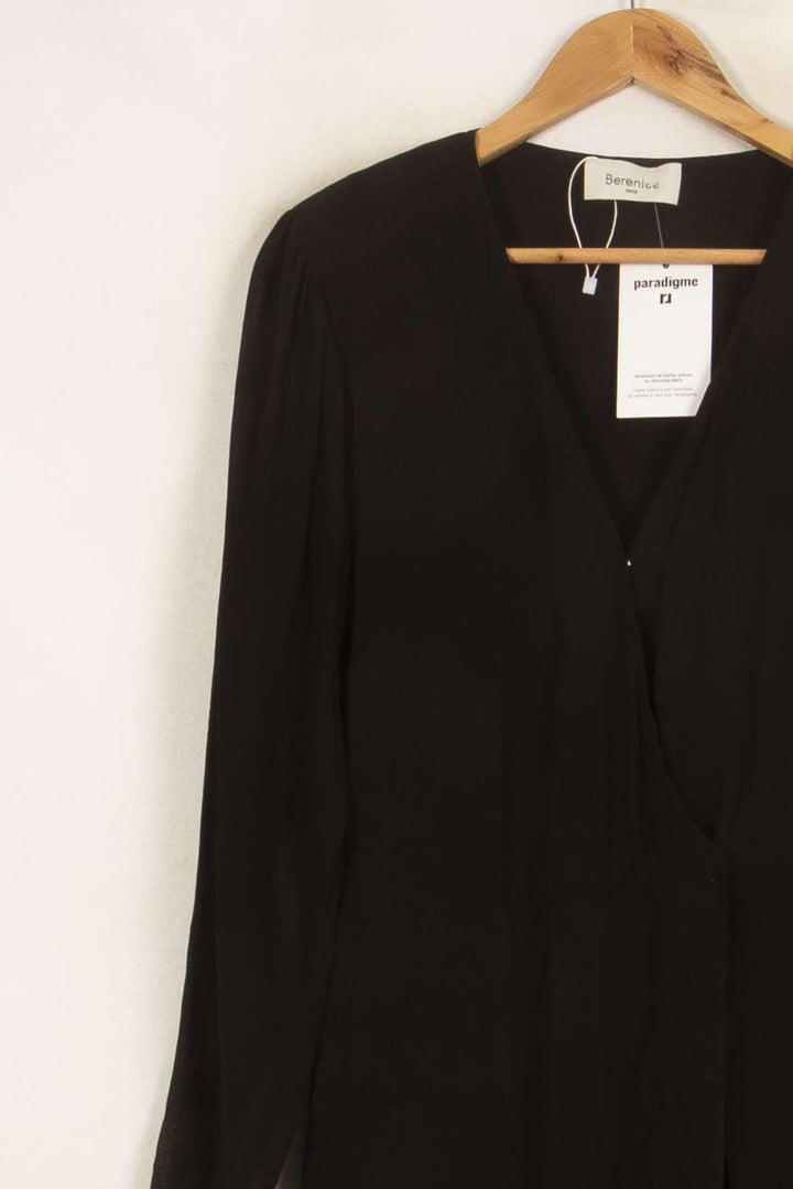 Robe Portefeuille Noire - Taille S/36 de la marque Bérénice | PARAD61170 - Vendu par Paradigme - Image 3