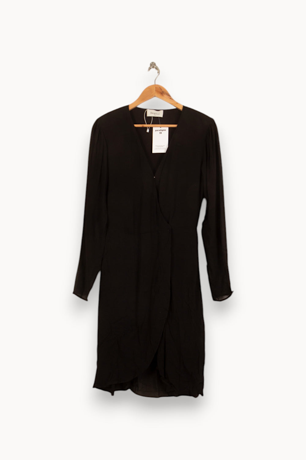 Robe Portefeuille Noire - Taille S/36 de la marque Bérénice | PARAD61170 - Vendu par Paradigme - Image 2