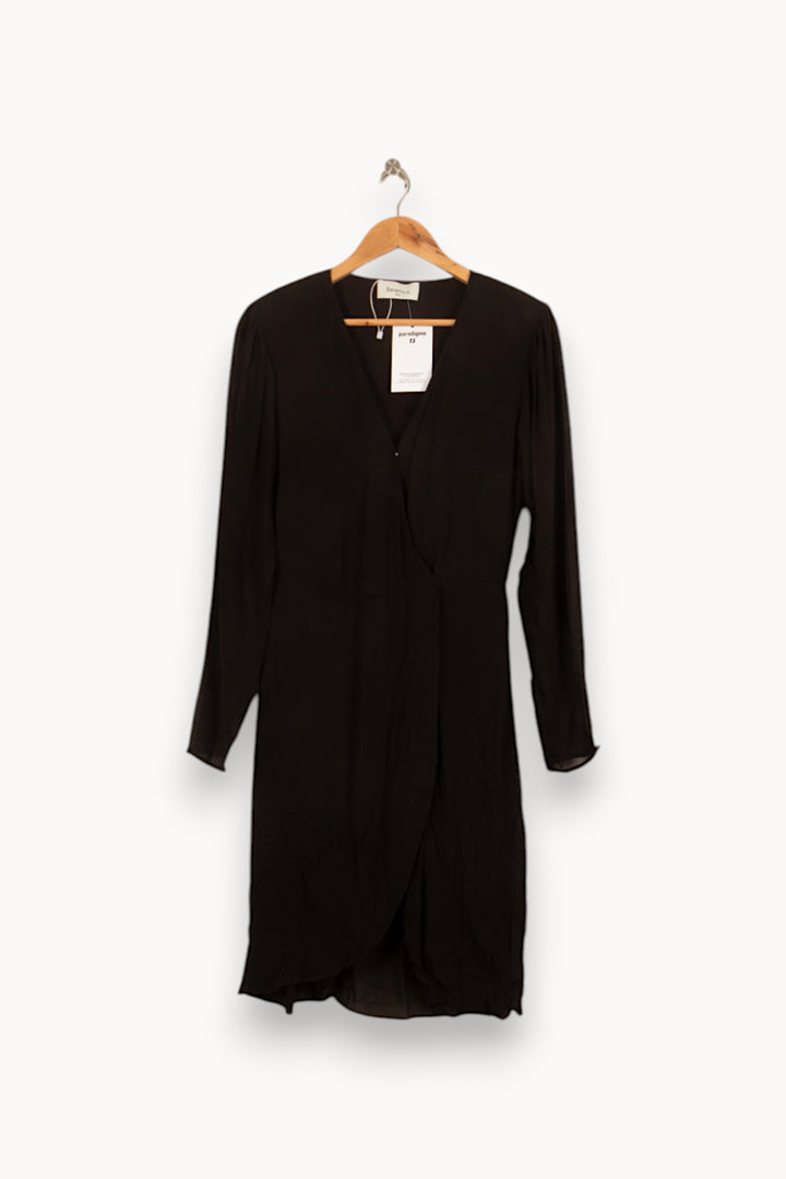 Robe Portefeuille Noire - Taille S/36 de la marque Bérénice | PARAD61170 - Vendu par Paradigme - Image 2