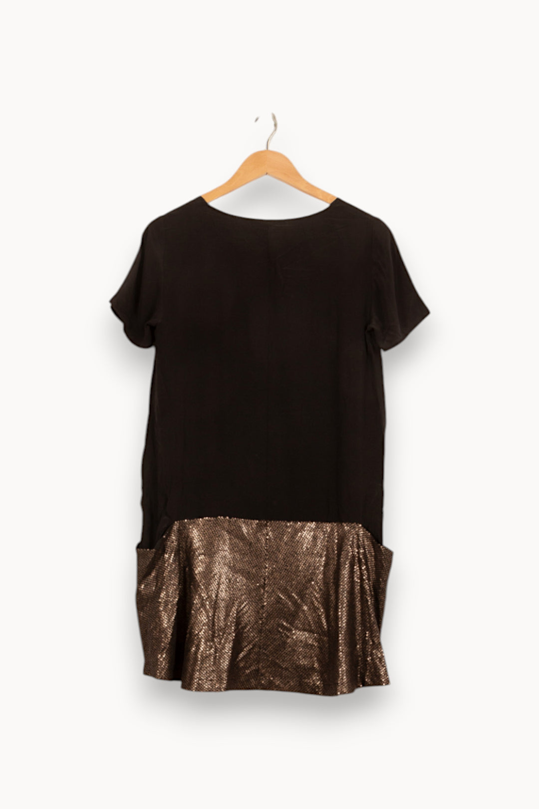 Robe Courte Noire et Dorée - Taille S/36 de la marque Bérénice | PARAD61173 - Vendu par Paradigme - Image 4