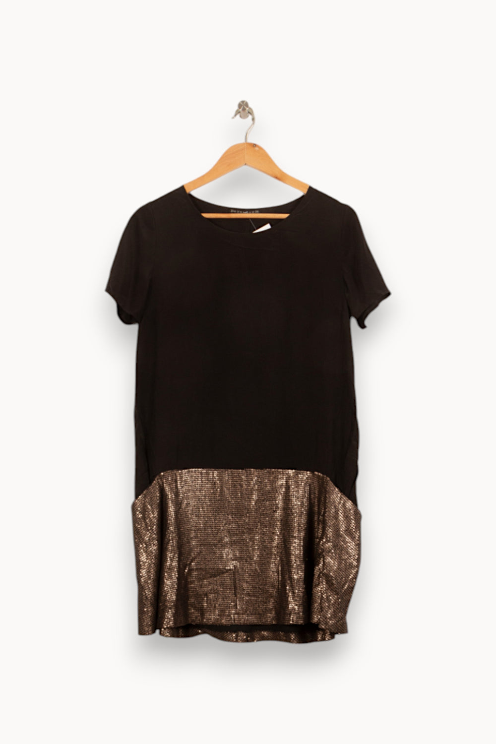 Robe Courte Noire et Dorée - Taille S/36 de la marque Bérénice | PARAD61173 - Vendu par Paradigme - Image 2