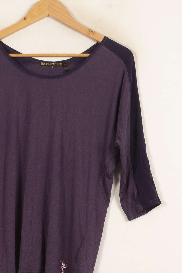 Tee-shirt Violet - Taille S/36 de la marque Bérénice | PARAD61177 - Vendu par Paradigme - Image 3