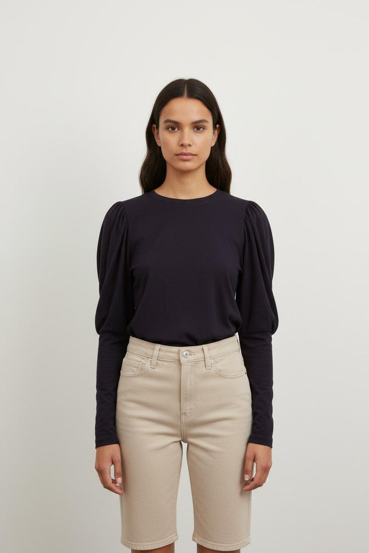 Tee-shirt Manches Longues Bleu - Taille S/36