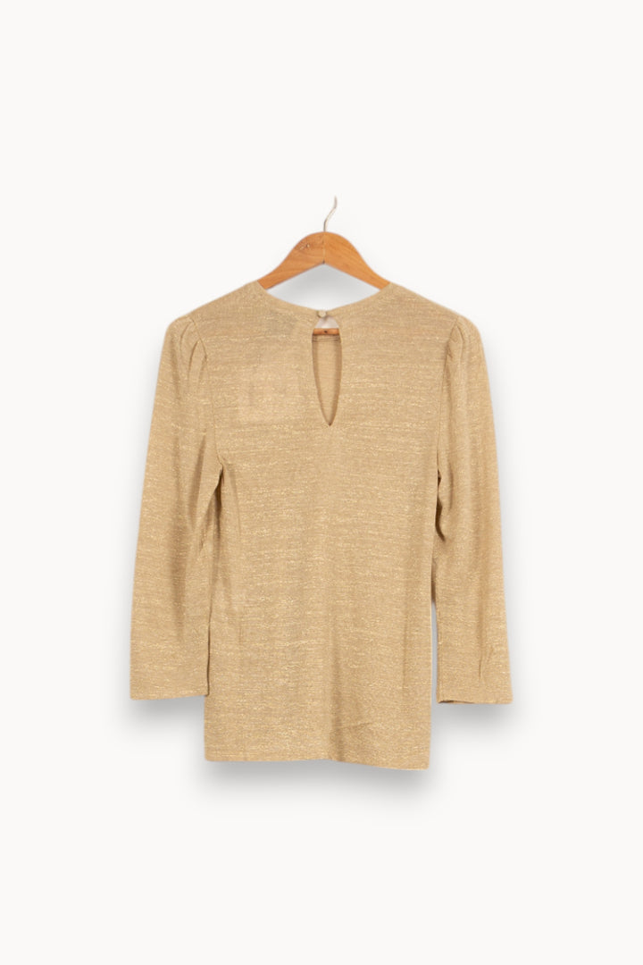 Pull Doré - Taille S/36 de la marque Bérénice | PARAD61186 - Vendu par Paradigme - Image 4
