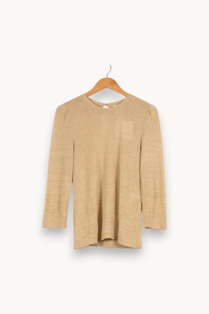 Pull Doré - Taille S/36 de la marque Bérénice | PARAD61186 - Vendu par Paradigme - Image 2