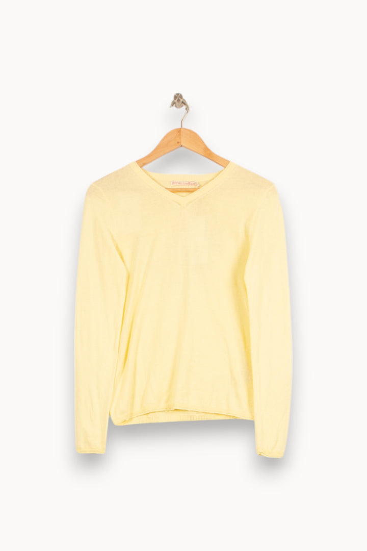 Pull Jaune - Taille XXS/32 de la marque Bérénice | PARAD61188 - Vendu par Paradigme - Image 2