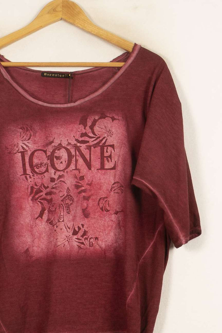 Tee-shirt Bordeaux - Taille S/36 de la marque Bérénice | PARAD61191 - Vendu par Paradigme - Image 3