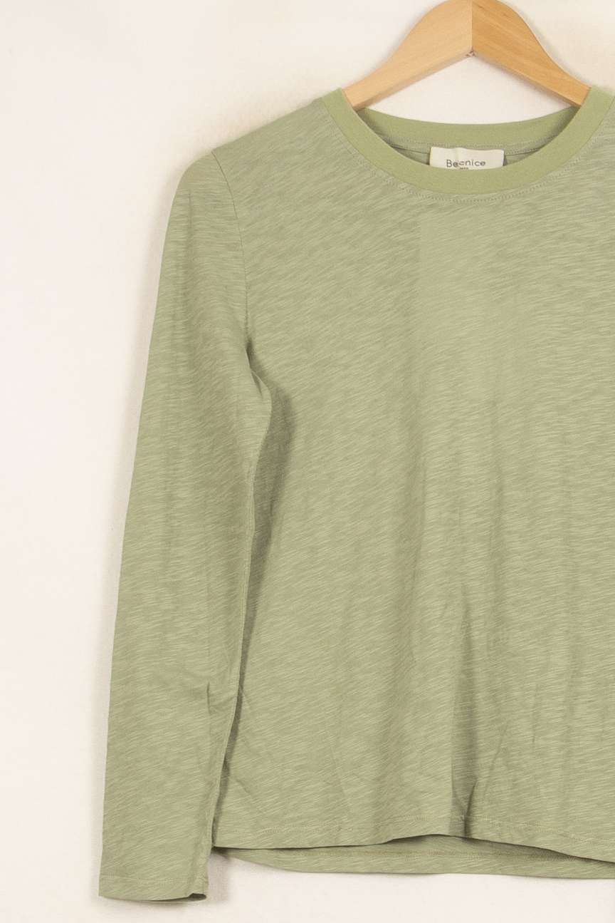 Tee-shirt Manches Longues Vert - Taille S/36 de la marque Bérénice | PARAD61193 - Vendu par Paradigme - Image 3