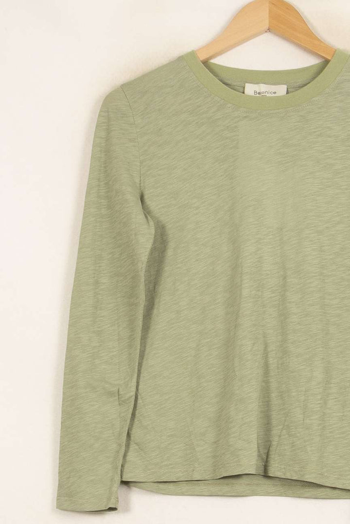 Tee-shirt Manches Longues Vert - Taille S/36 de la marque Bérénice | PARAD61193 - Vendu par Paradigme - Image 3
