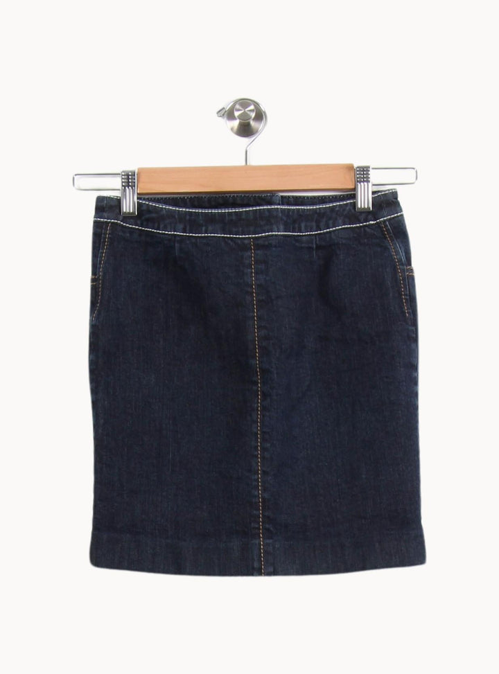 Jupe En Jean Bleue - Taille S/36 de la marque Paule Ka | PARAD61202 - Vendu par Paradigme - Image 4