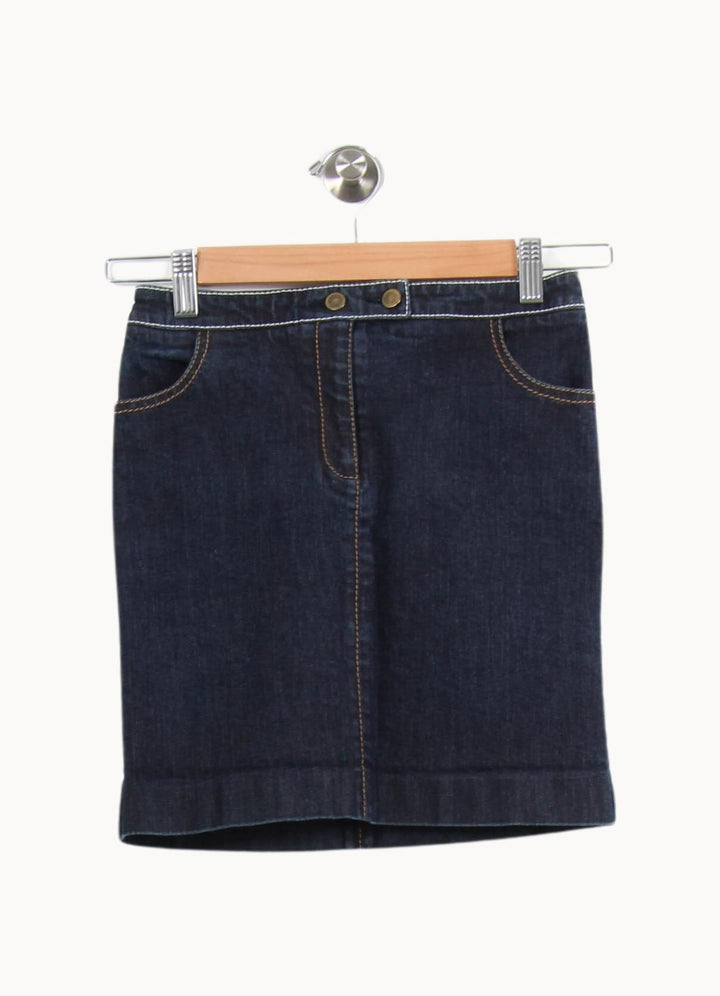 Jupe En Jean Bleue - Taille S/36 de la marque Paule Ka | PARAD61202 - Vendu par Paradigme - Image 2